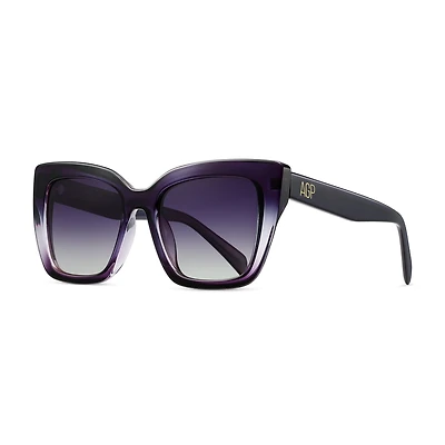 AGP PARIS Women's Bold Cat Eye Acetate Polarized Lens UV400 Sunglasses