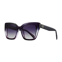 AGP PARIS Women's Bold Cat Eye Acetate Polarized Lens UV400 Sunglasses