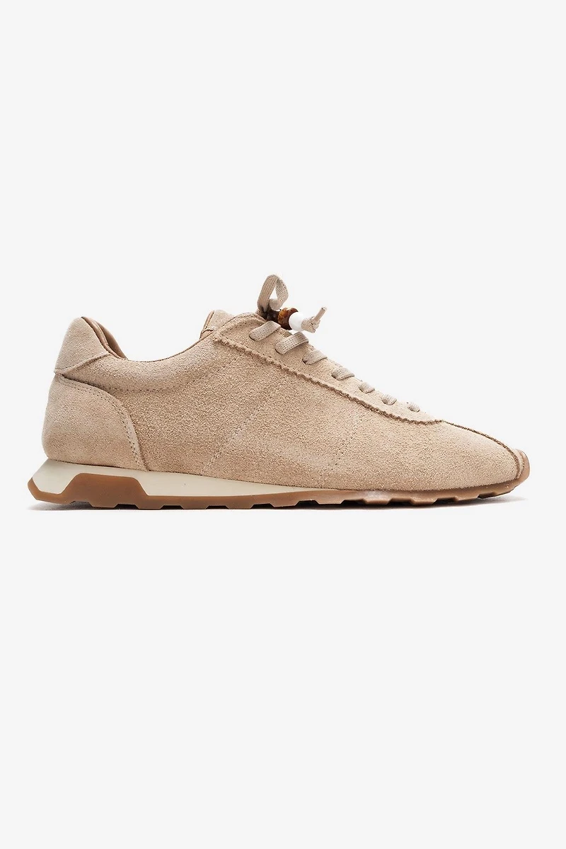 Forever & Always Womens Brea Leather Embellished Sneaker