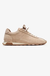 Forever & Always Womens Brea Leather Embellished Sneaker