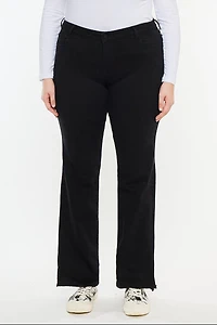 Kancan Women's Plus Mid Rise Bootcut Jeans Erin