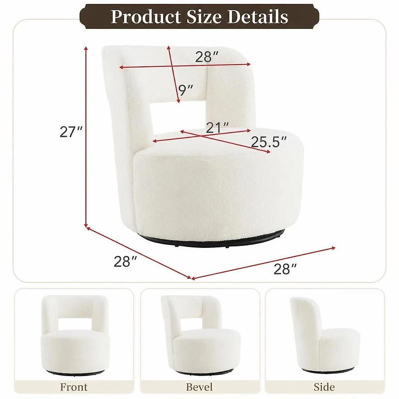 GOODSILO Sturdy Frame Upholstered Accent Chair