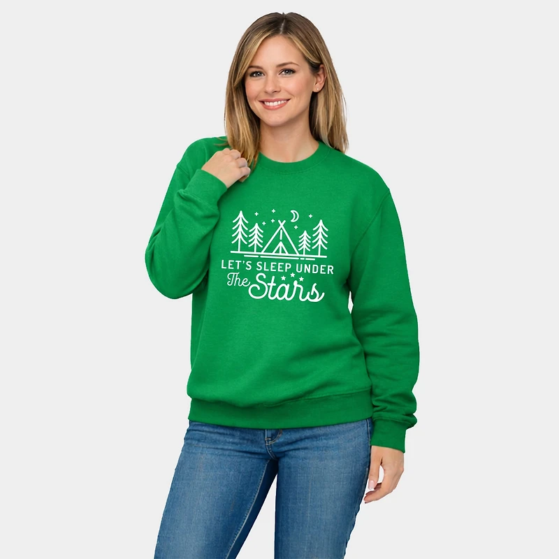 Simply Sage Market - Let's Sleep Under The Stars Women's Graphic Sweatshirt