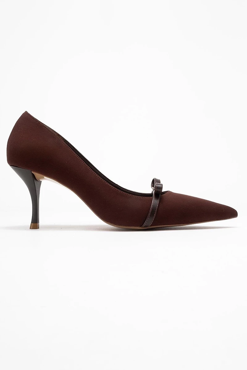 Prologue Shoes Womens Annie Bow Pointed Toe Pump