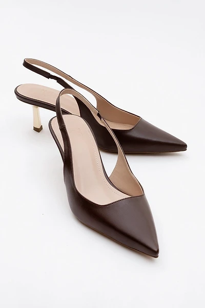 Prologue Shoes Womens Marten Slingback Pointed Toe Pump