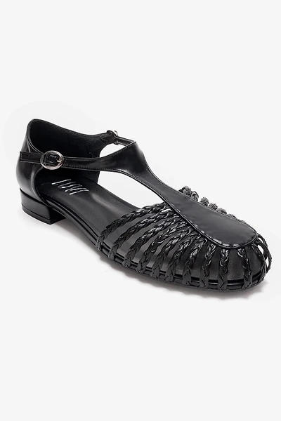 Prologue Shoes Womens Onos Woven T Strap Sandal