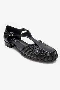 Prologue Shoes Womens Onos Woven T Strap Sandal