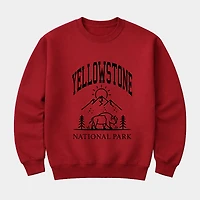 Simply Sage Market - Yellowstone National Park Mountain Men's Graphic Sweatshirt