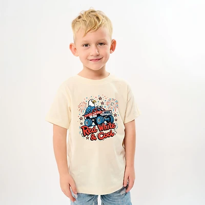 The Juniper Shop - Red, White & Cool Truck Eagle Youth Short Sleeve Graphic T-Shirt