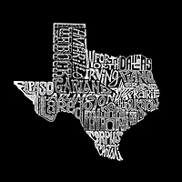 LA Pop Art Men's Word T-Shirt - The Great State of Texas