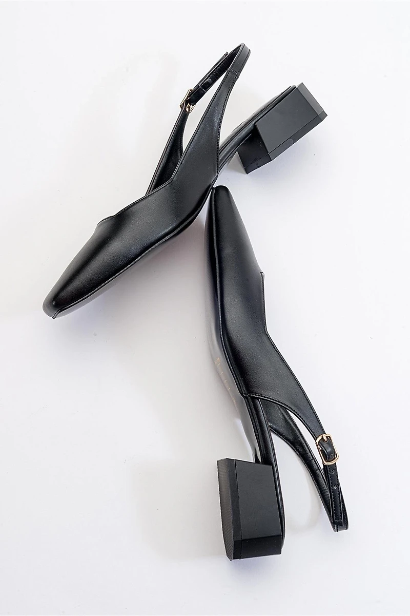 Prologue Shoes Womens State Round Toe Slingback Pump
