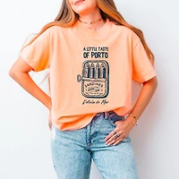 Simply Sage Market - A Little Taste Of Porto Sardines Women's Garment Dyed Graphic T-Shirt