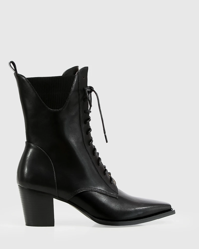 Belle & Bloom Womens Jumping Ship Laced Boot