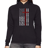 LA Pop Art Cross Flag - Women's Word Hooded Sweatshirt