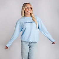 Simply Sage Market - Embroidered Read More Books Women's Lightweight Garment Dyed Sweatshirt
