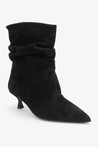 Forever & Always Womens Balei Leather Pointed Toe Boot