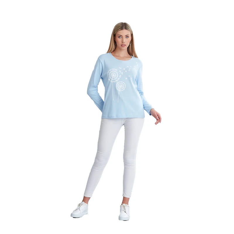 Wear Sierra Women's Long Sleeve Scoop Neck Shirt