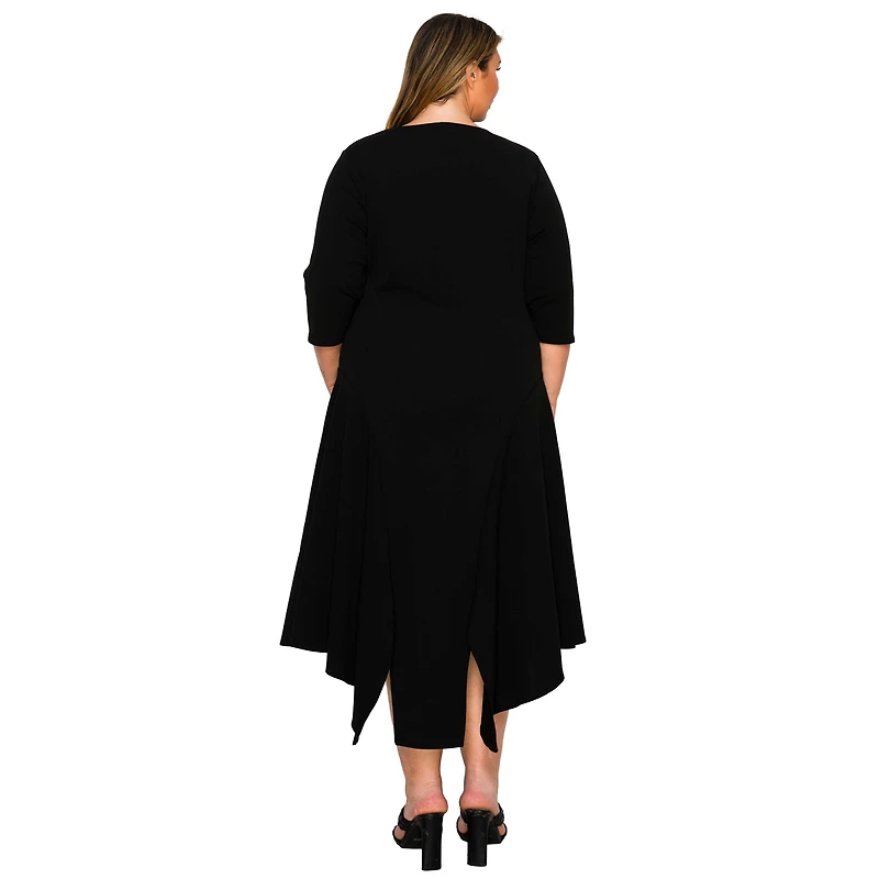 L I V D Women's Plus Vida Split Hem Dress