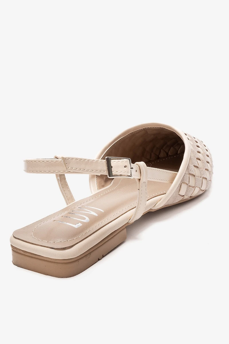 Prologue Shoes Womens Chanda Pointed Toe Woven Sandal