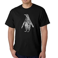 LA Pop Art Men's Word T-Shirt - Penguin