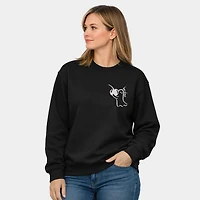 Simply Sage Market - Embroidered Boo Cheri Ghost  Women's Graphic Sweatshirt