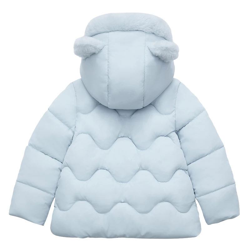 Rokka&Rolla Baby Girls Mini Fur Lined Puffer Jacket