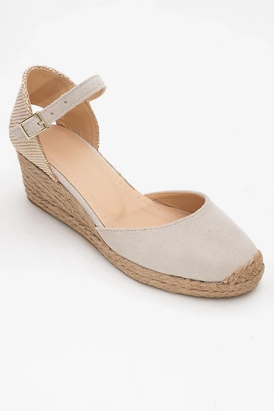 Forever & Always Womens Aldea Leather Platform Espadrille
