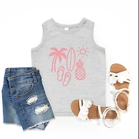 The Juniper Shop - Beach Elements Outline Youth Tank Top
