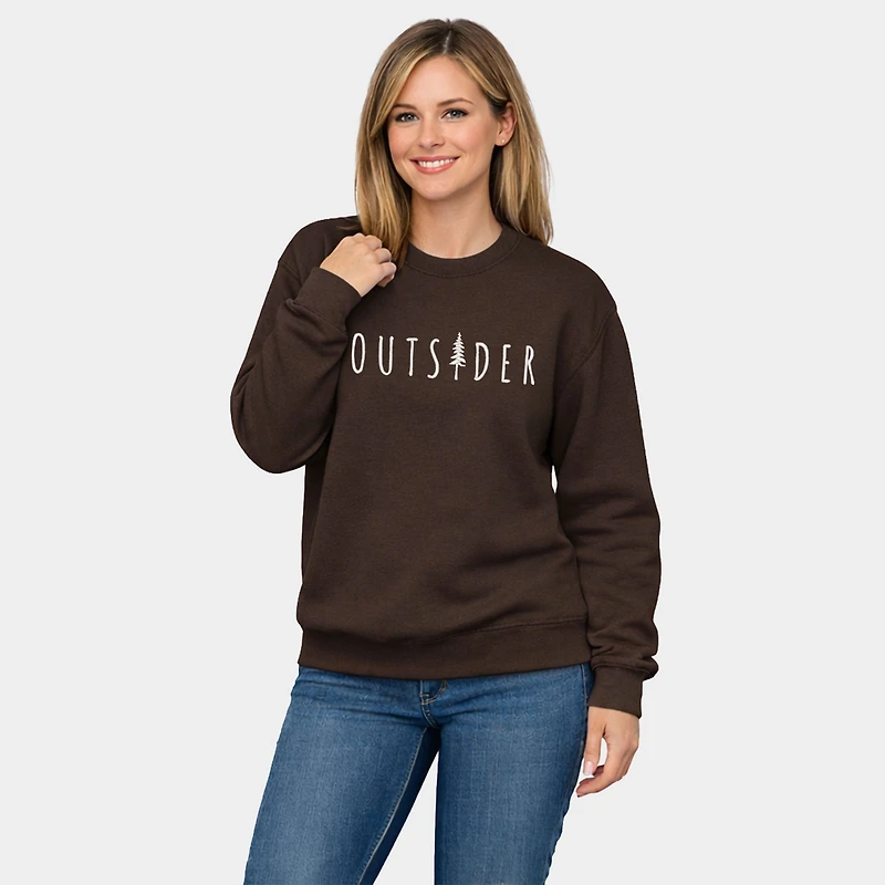 Simply Sage Market - Embroidered Outsider Tree Women's Graphic Sweatshirt