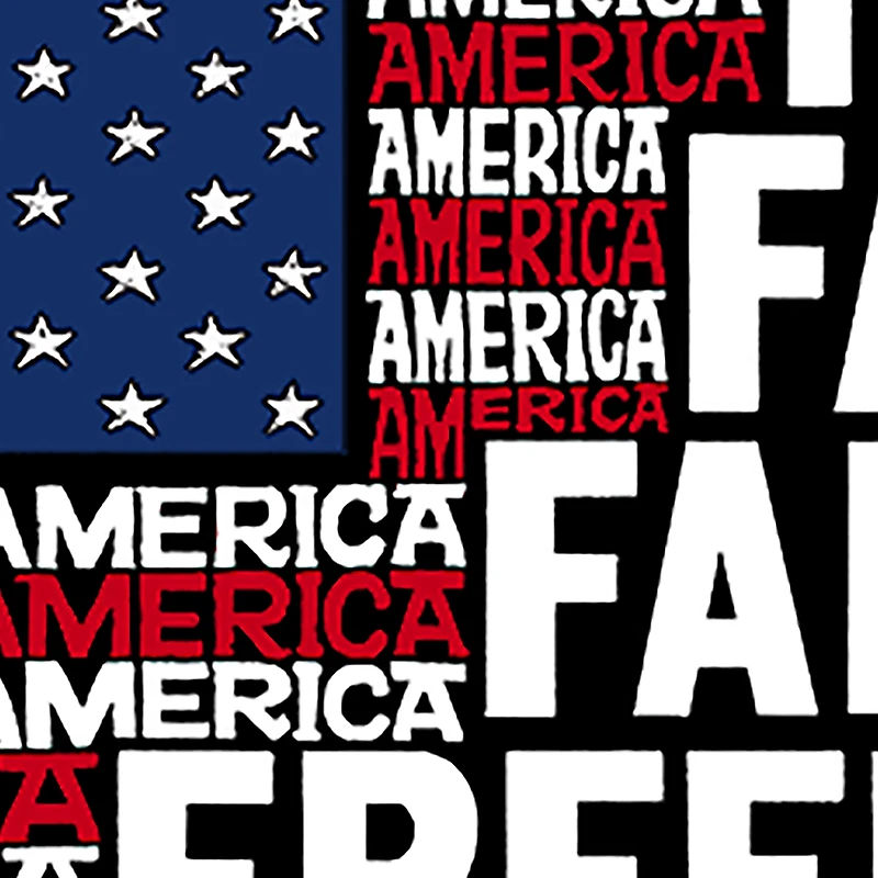 LA Pop Art Men's Word T-Shirt - Faith Flag