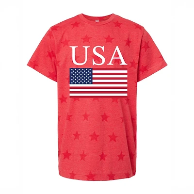 The Juniper Shop - USA Flag Solid Youth Short Sleeve Star Tee