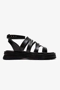 Forever & Always Womens Pelsa Leather Multi Strap Sandals