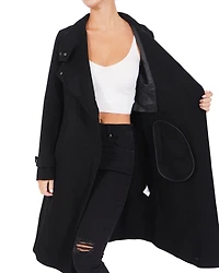 Belle & Bloom Womens Envy Me Zipped Coat