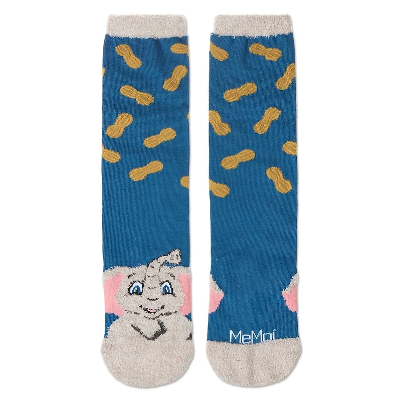 MeMoi Women's Foot Pet Elephant Crew Socks