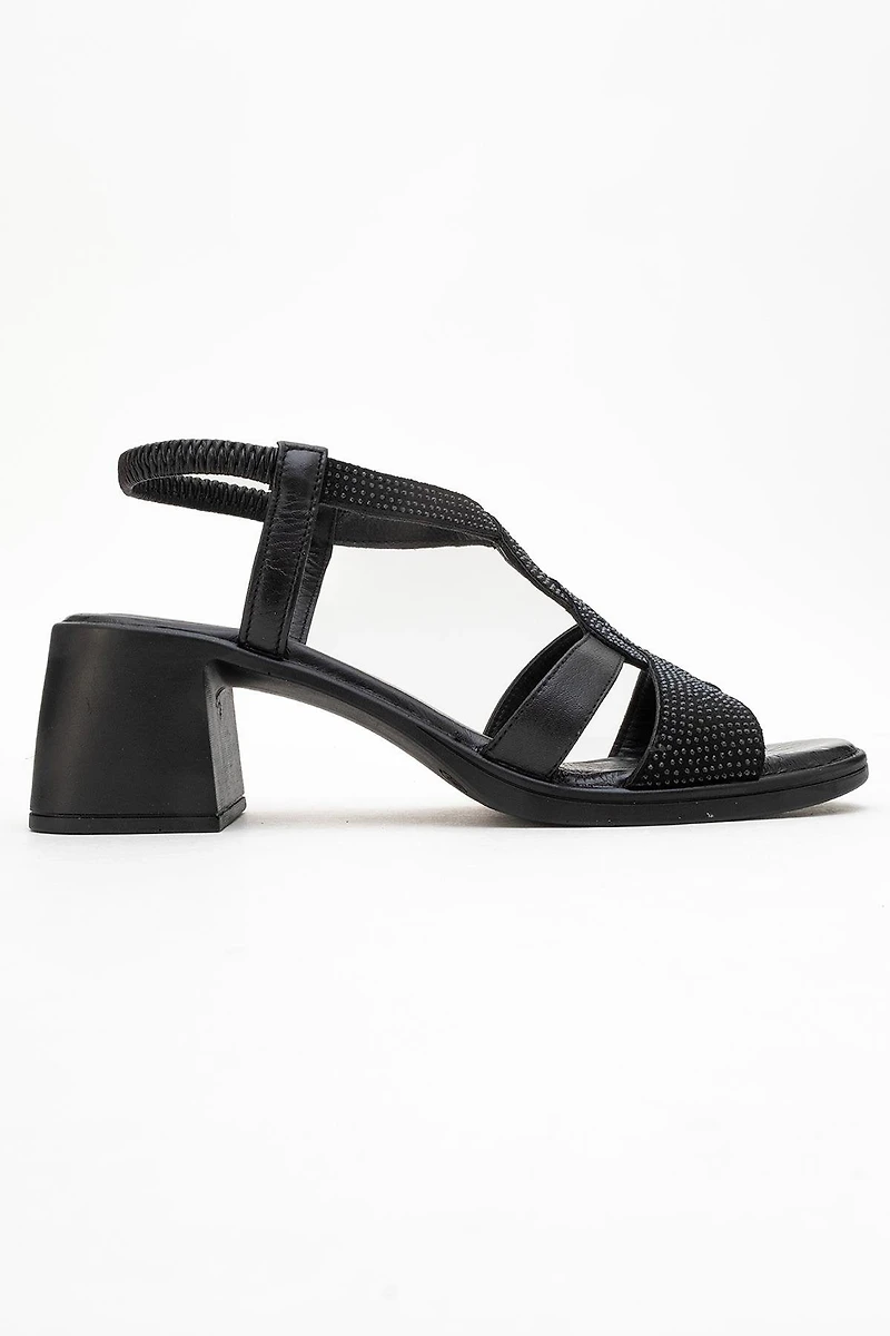 Forever & Always Womens Dolen Leather Chunky Sandal