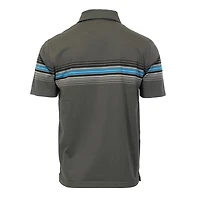 Gioberti Men's Multiple Stripe Polo Shirt - Short Sleeve Yarn Dye