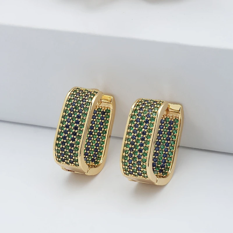AGP PARIS Womens Golden Radiance Hoop Earrings