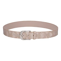 AGP PARIS Beige Snake Print Women's Belt