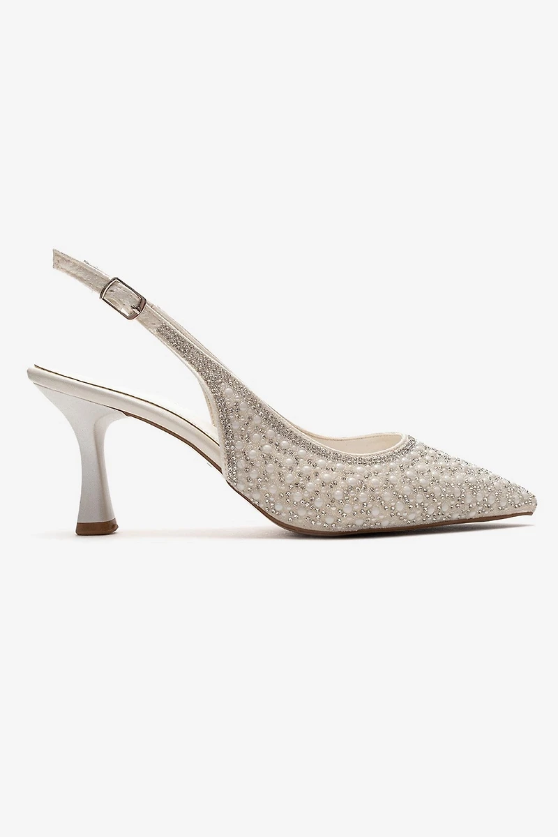 Prologue Shoes Womens Linnea Stiletto Slingback Pump