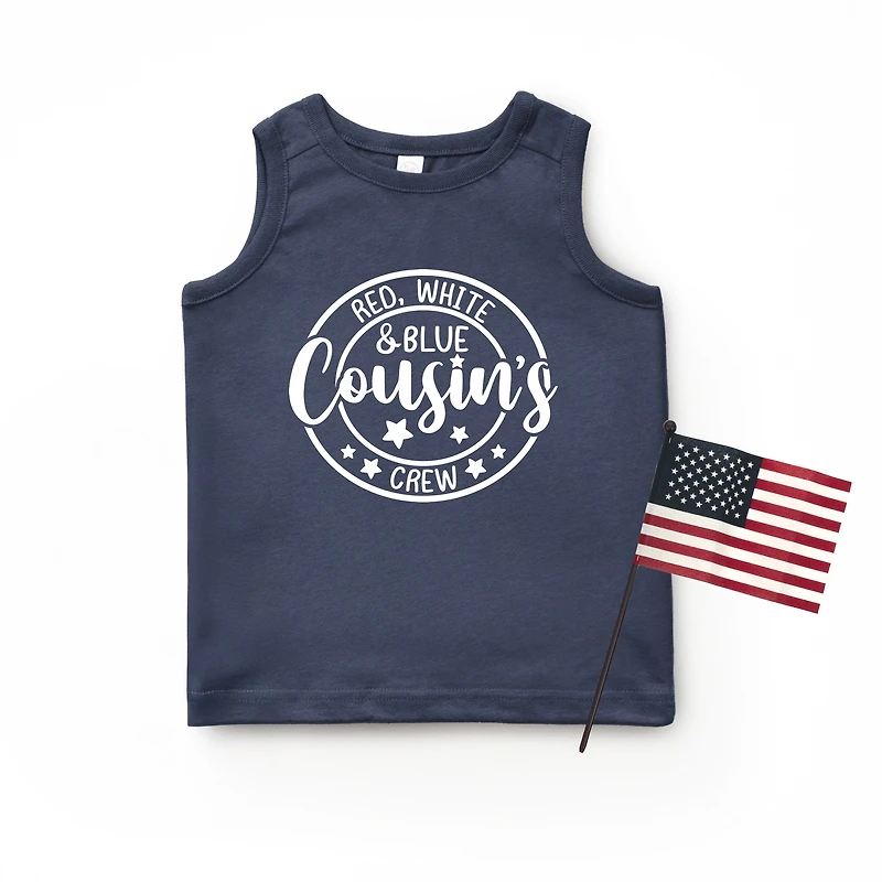 The Juniper Shop - Red White And Blue Cousin's Crew Youth Tank Top