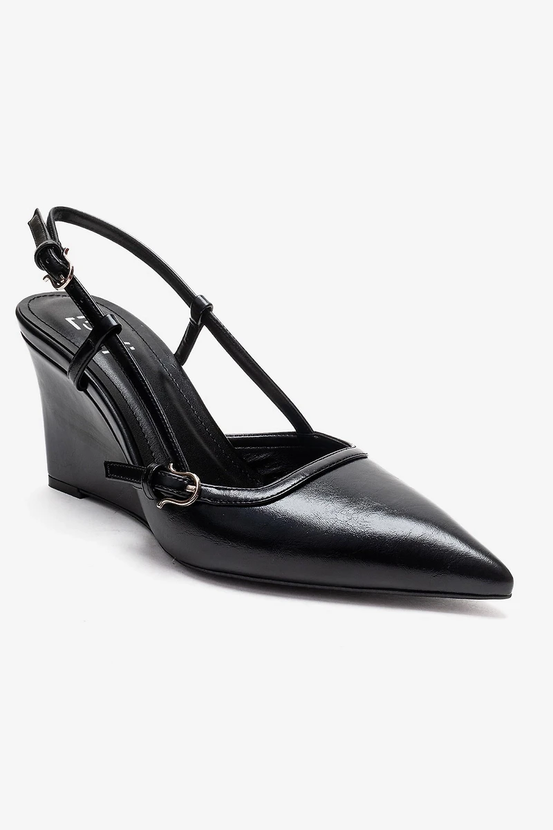 Prologue Shoes Womens Celia Pointed Toe Wedge Pump