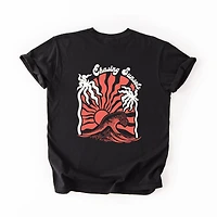 Simply Sage Market - Chasing Sunsets Groovy Puff Print Women's Garment Dyed Graphic T-shirt
