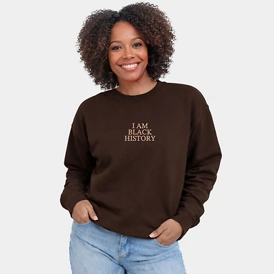 Simply Sage Market - Embroidered I Am Black History Women's Graphic Sweatshirt