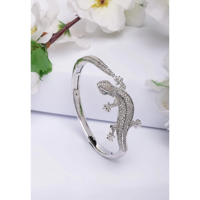 AGP PARIS Womens Diva Lizard Cuff Bracelet