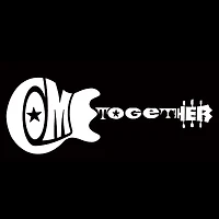 LA Pop Art Men's Word T-Shirt - "Come Together" Guitar Design
