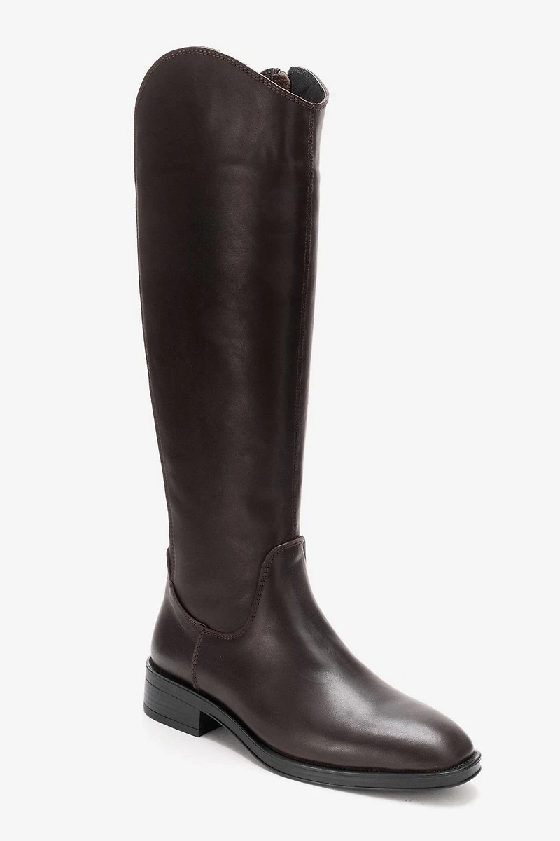Forever & Always Womens Ruiz Leather Knee High Boots