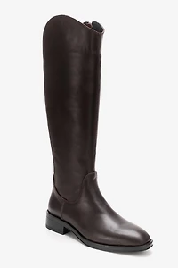 Forever & Always Womens Ruiz Leather Knee High Boots