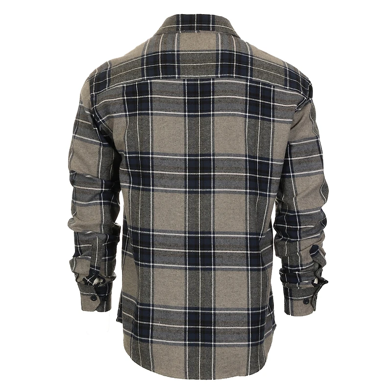Gioberti Men's 100% Cotton Brushed Flannel Shirt