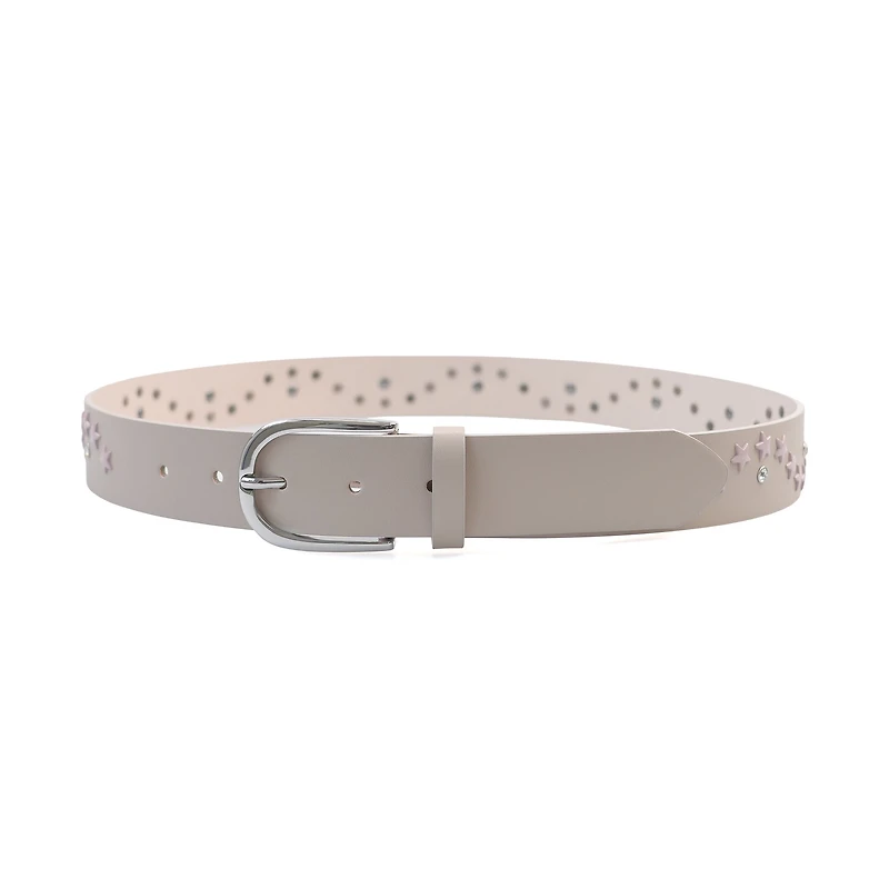 AGP PARIS Beige Star Motif Women's Belt