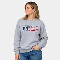 Simply Sage Market - Women's Graphic Sweatshirt It's Called Soccer USA